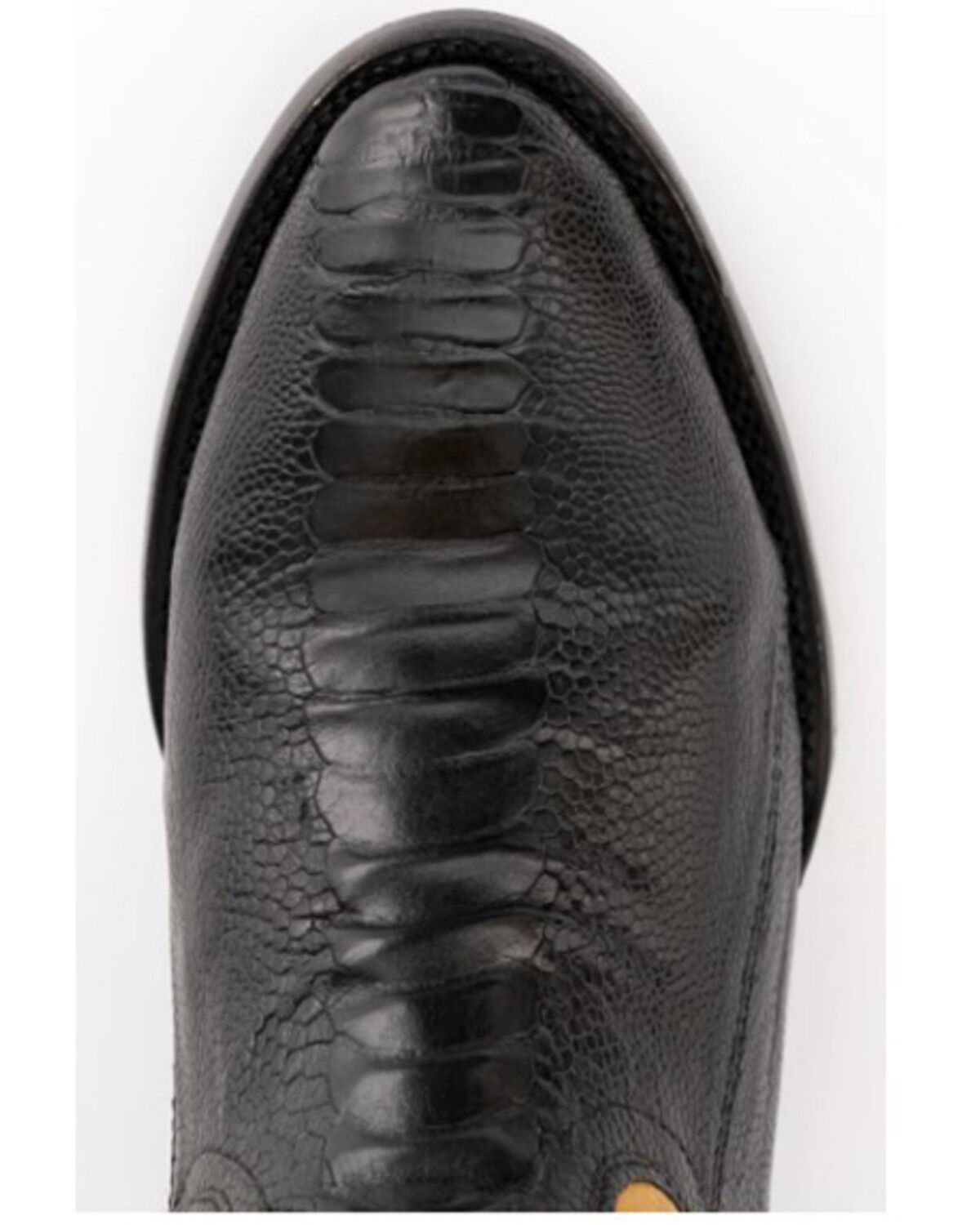 Image #6 - Ferrini Men's Nash Exotic Ostrich Leg Western Boots - Round Toe, Black, hi-res