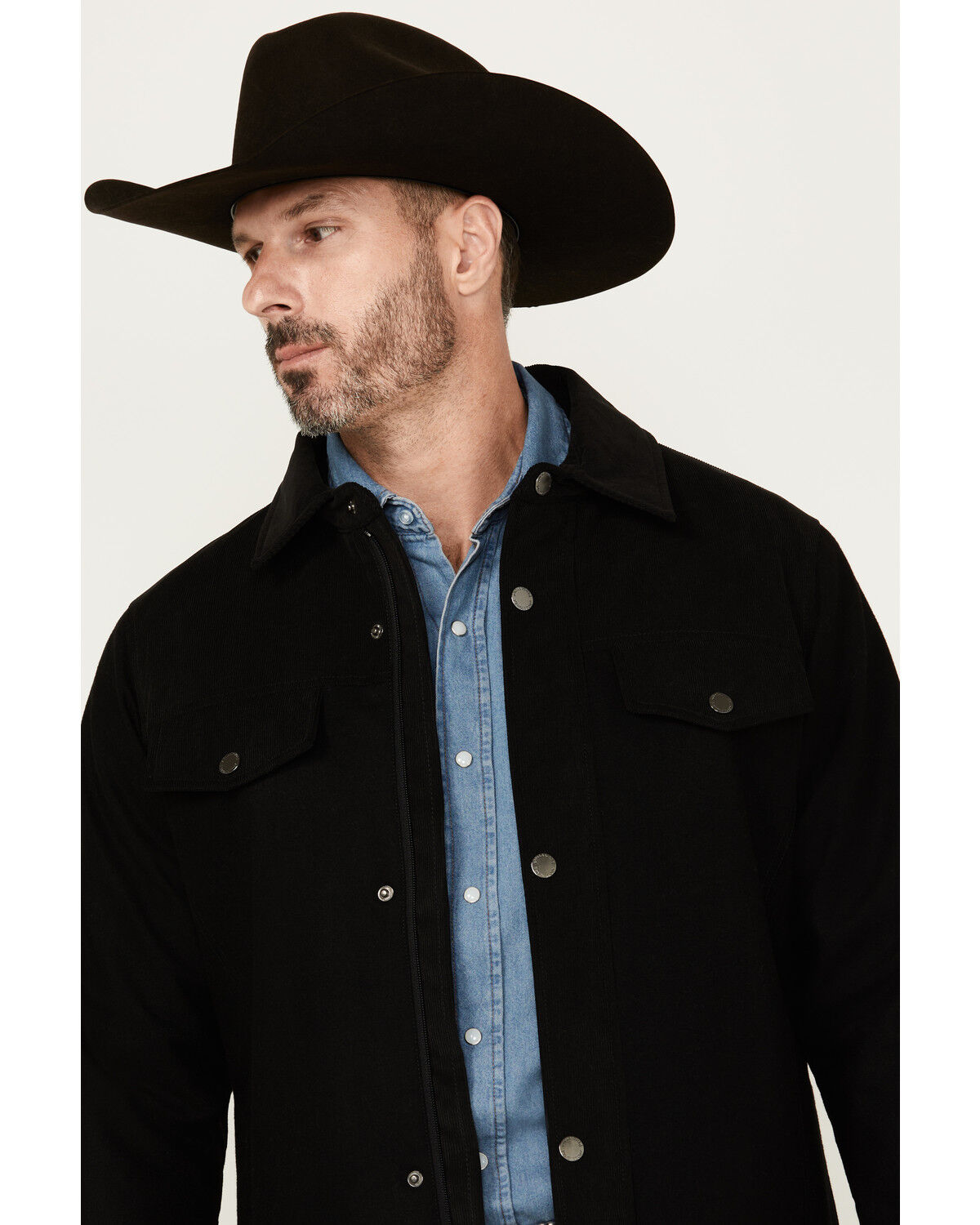 Image #2 - Pendleton Men's Timberline Solid Shirt Jacket, Black, hi-res