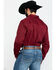 Cody James Core Men's Solid Maroon Twill Long Sleeve Western Shirt , Maroon, hi-res