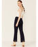 Image #3 - Free People Women's Disco Wild Laces Pull On Flare Pants, Indigo, hi-res