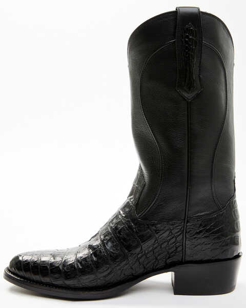 Image #3 - Cody James Black 1978® Men's Chapman Exotic Caiman Belly Western Boots - Medium Toe , Black, hi-res