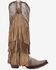 Image #2 - Corral Women's Fringe Studded Western Boots - Snip Toe, Brown, hi-res