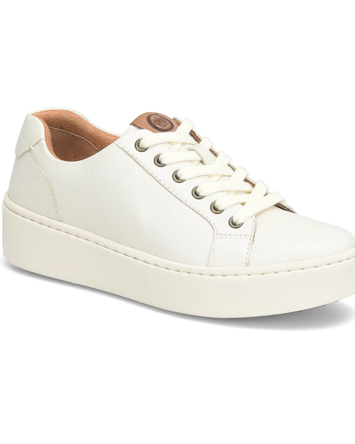 Image #1 - Born Women's Casual Sneakers, White, hi-res