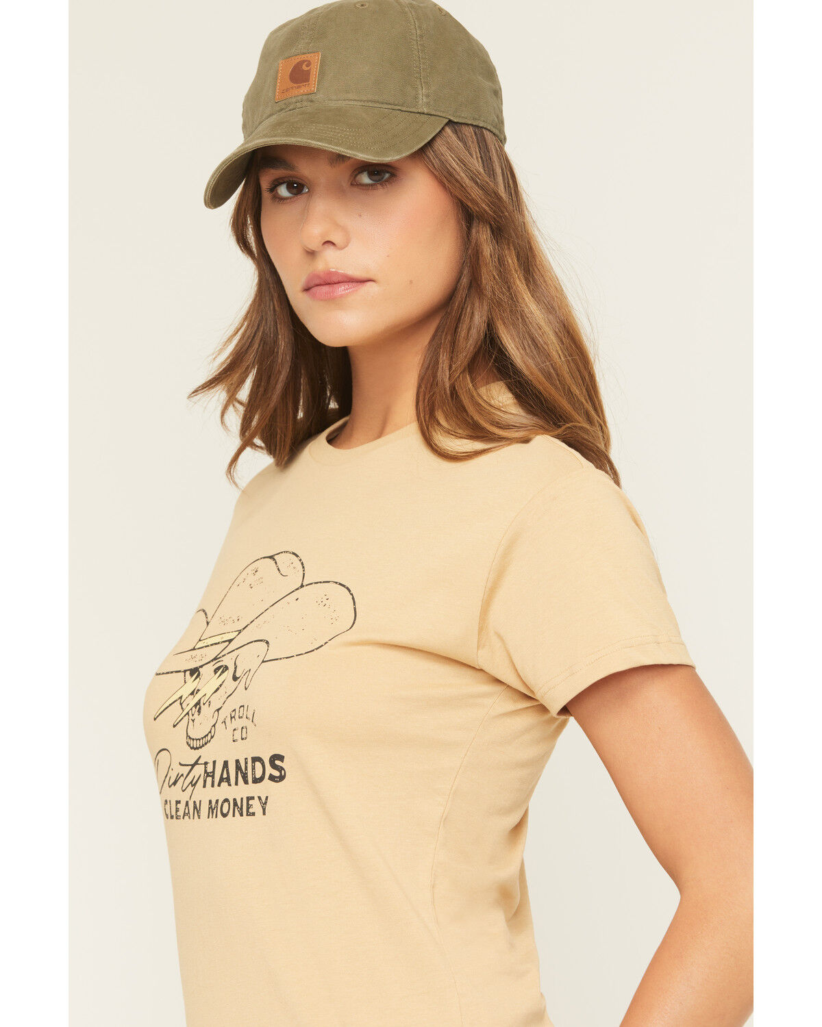 Image #2 - Troll Co Women's Savage Short Sleeve Graphic Tee, Gold, hi-res