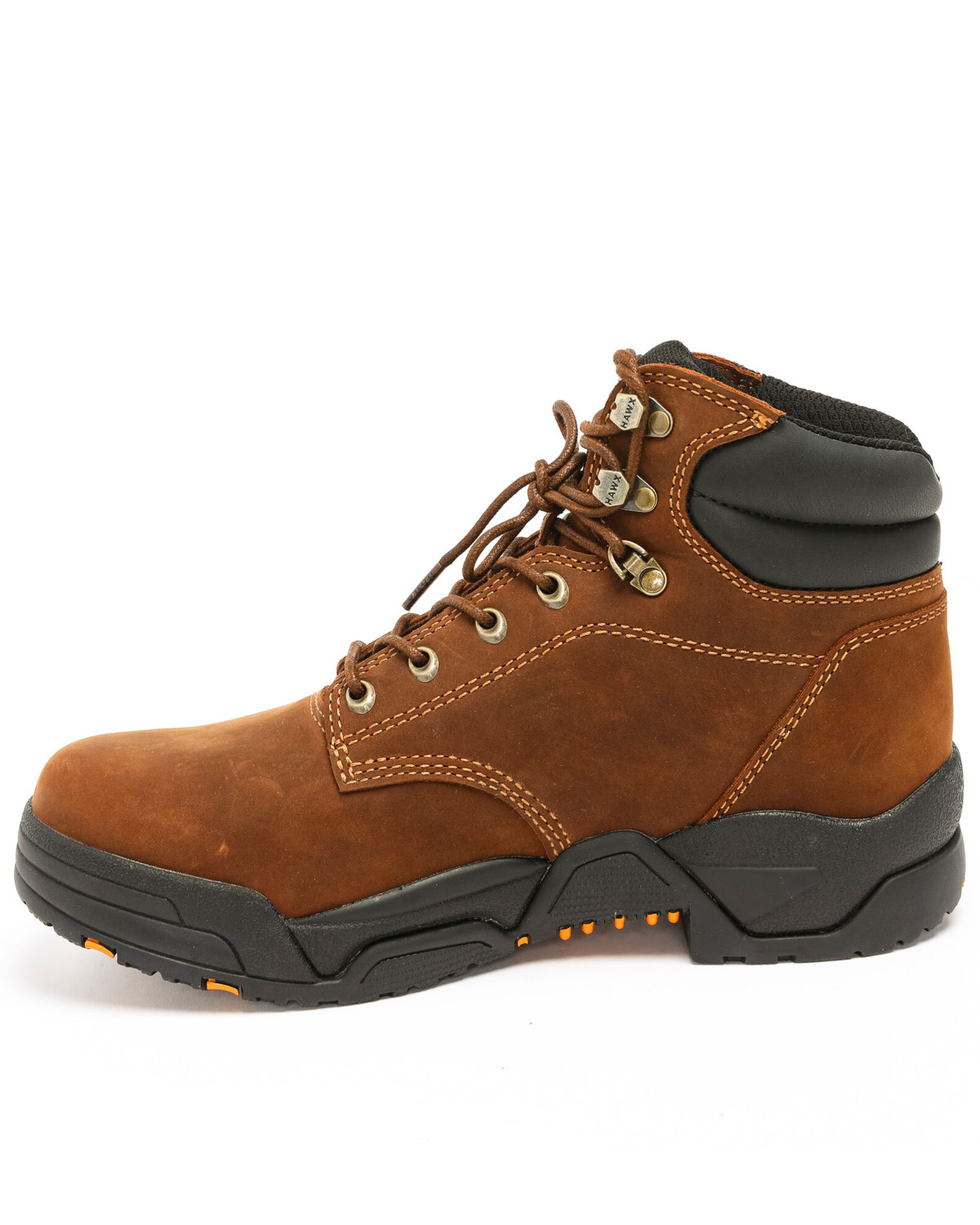Image #4 - Hawx Men's 6" Enforcer Work Boots - Soft Toe, Brown, hi-res