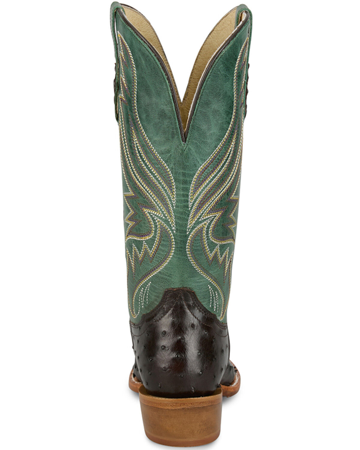 Image #5 - Tony Lama Women's Zaire Exotic Full Quill Ostrich Western Boots - Square Toe, Chocolate, hi-res
