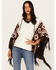 Image #1 - Idyllwind Women's Southwestern Knit Poncho Sweater, Tan, hi-res