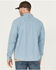Image #4 - Hawx Men's All Out Light Wash Long Sleeve Snap Denim Work Shirt, Light Wash, hi-res