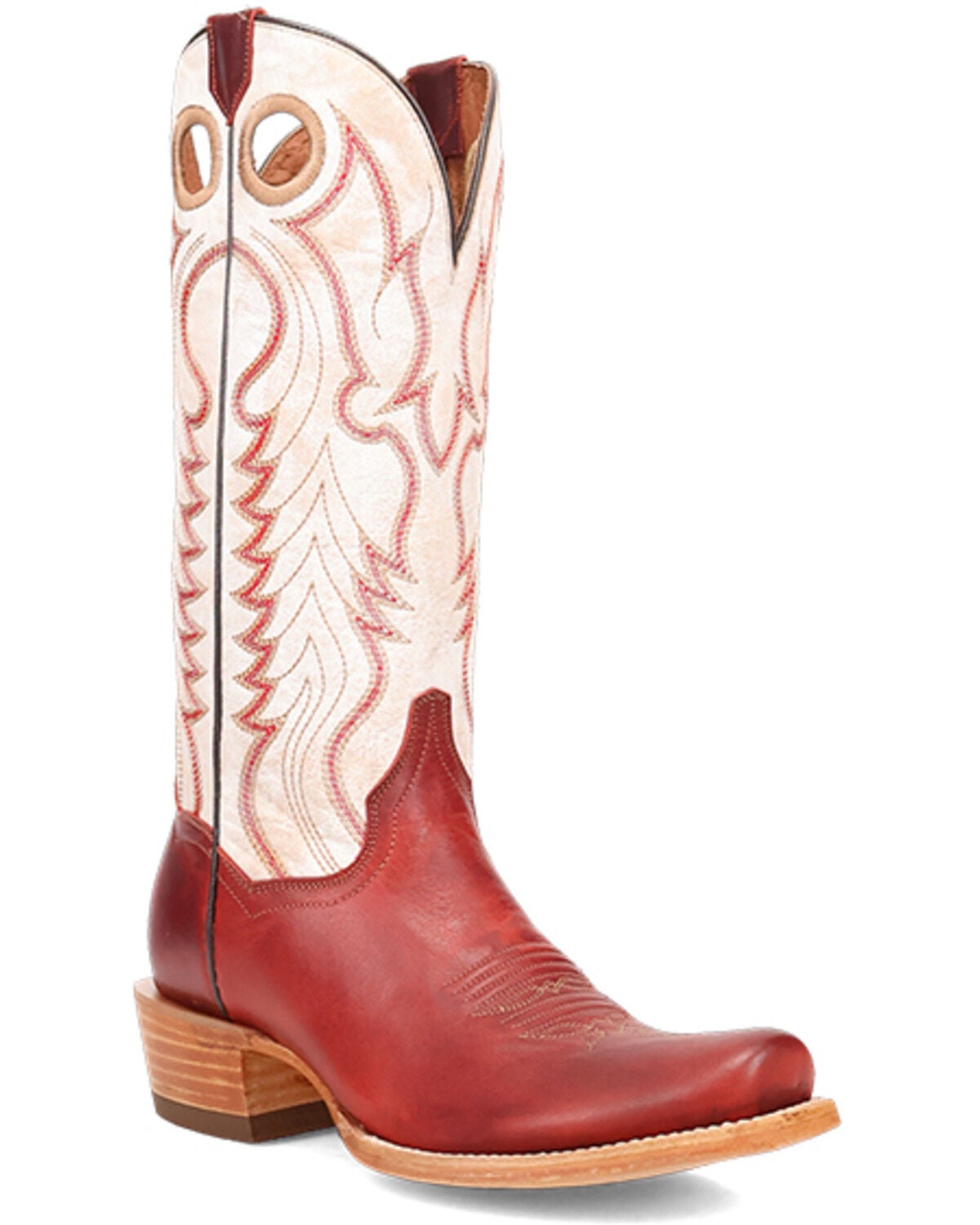 Dan Post Women's Adeline Tall Western Boots - Square Toe, Red, hi-res