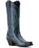 Image #1 - Ariat Women's Round Up Collins Western Boots - Snip Toe, Blue, hi-res