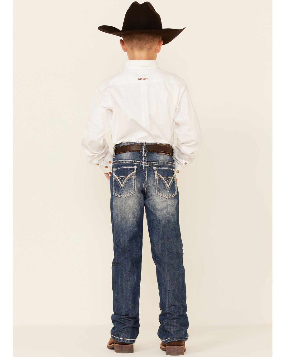 Image #4 - Rock & Roll Denim Boys' BB Gun Distressed Vintage Bootcut Jeans, Denim, hi-res