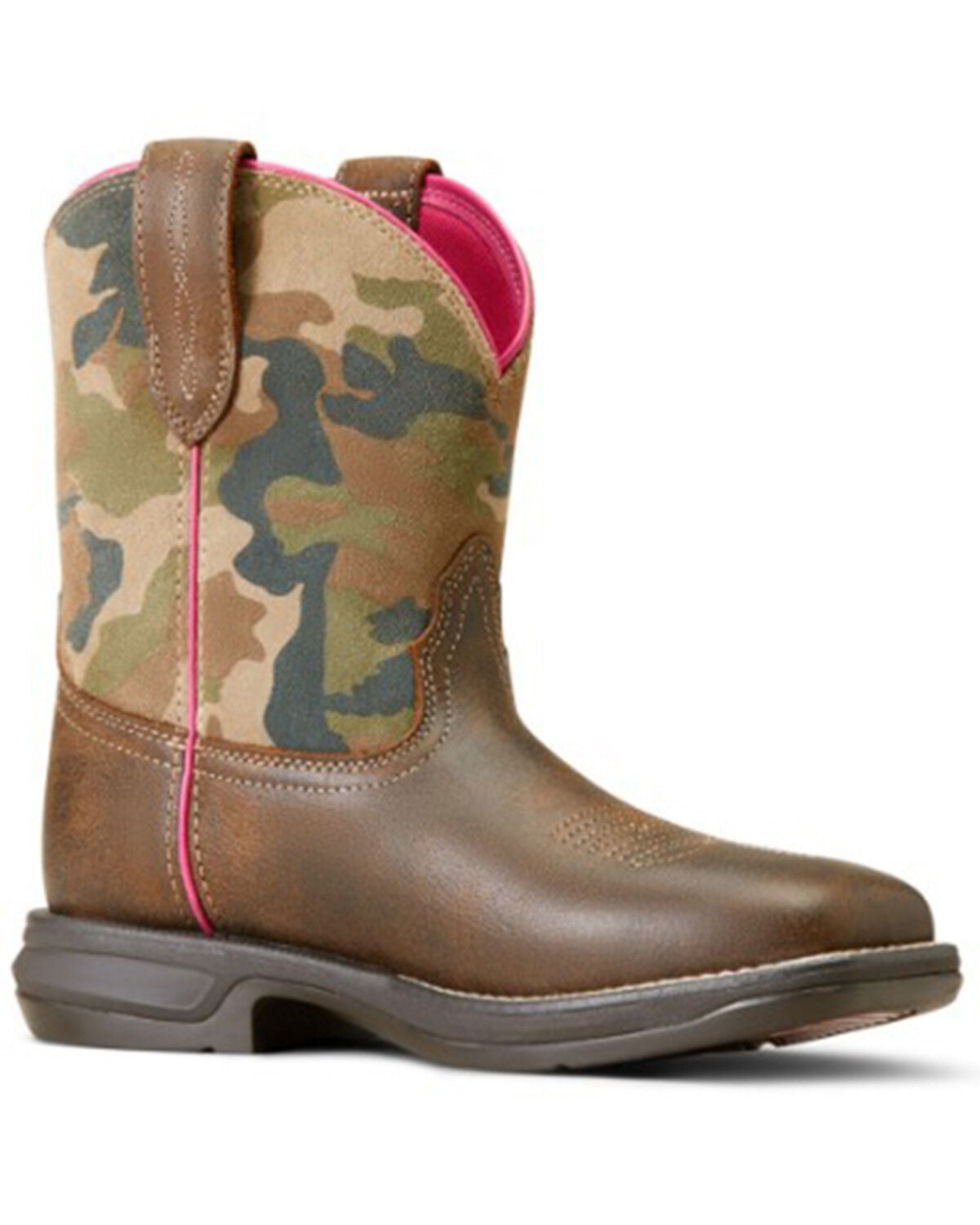 Image #1 - Ariat Women's Anthem Shortie Performance Western Boots - Square Toe, Brown, hi-res