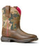 Image #1 - Ariat Women's Anthem Shortie Performance Western Boots - Square Toe, Brown, hi-res