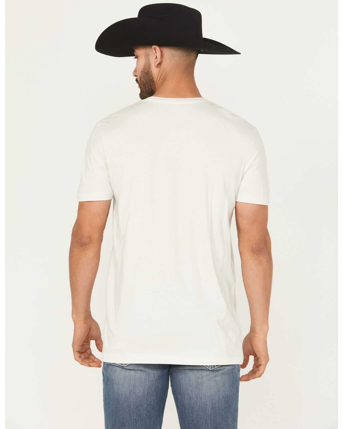 Image #4 - Cody James Men's Best Friend Americana Skull Short Sleeve Graphic T-Shirt, Cream, hi-res