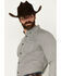 Image #2 - Cody James Men's Burro Checkered Print Long Sleeve Button-Down Shirt, Black, hi-res