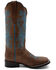 Image #2 - Ferrini Women's Ella Cross Western Boots - Broad Square Toe, Brown, hi-res