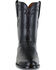 Lucchese Men's Handmade Ward Smooth Ostrich Roper Boots - Round Toe, Black, hi-res