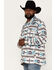 Image #2 - Ariat Men's Caldwell Southwestern Print Shacket, Light Grey, hi-res