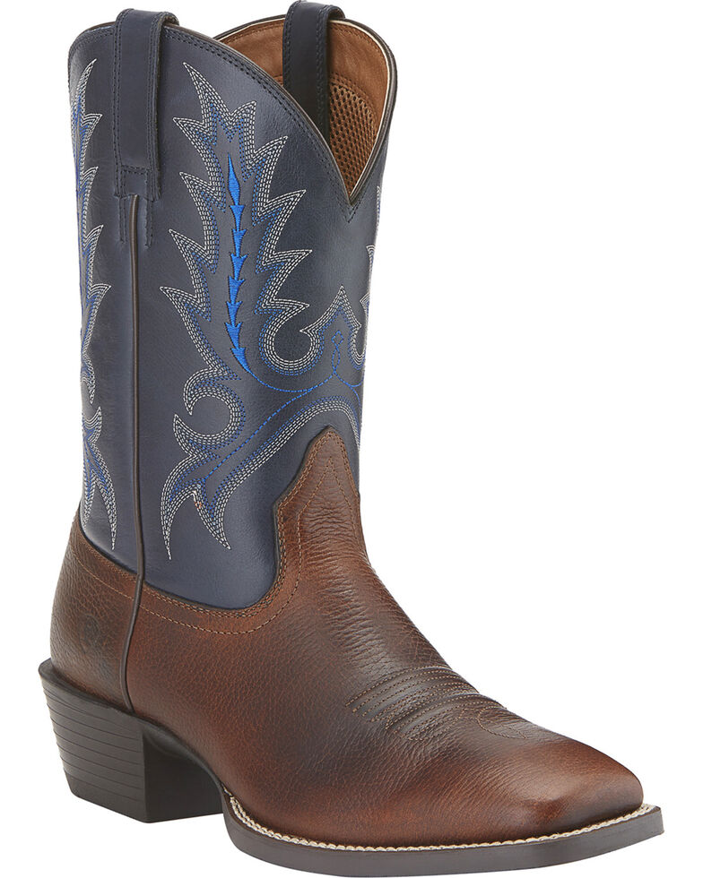 Ariat Men's Sport Outfitter Western Boots - Wide Square Toe, Brown, hi-res