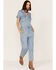 Image #2 - Stetson Women's Denim Short Sleeve Jumpsuit, , hi-res