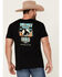 Cody James Men's American Rodeo Graphic Short Sleeve T-Shirt , Black, hi-res