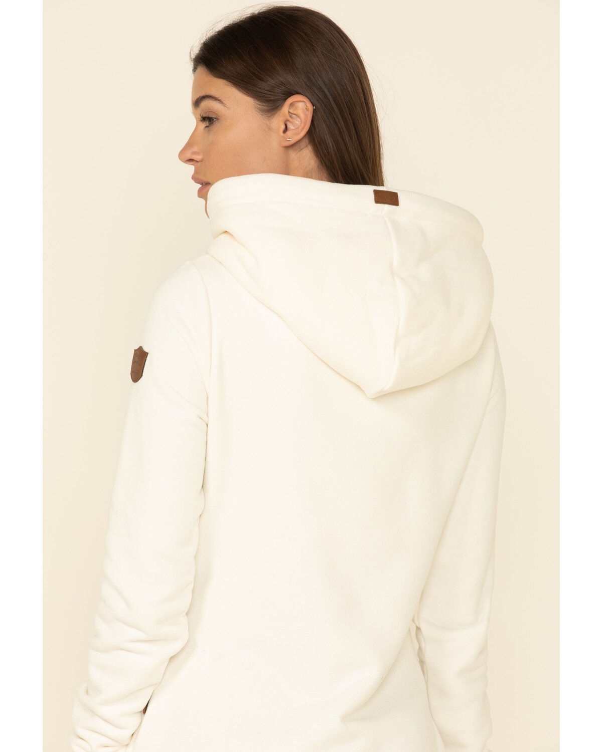 Image #5 - Wanakome Women's Artemis Cowl Neck Hooded Sweatshirt, Oatmeal, hi-res