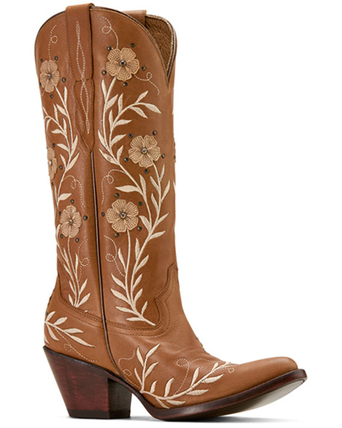 Image #1 - Ariat Women's Romance Tall Western Boots - Round Toe, Tan, hi-res