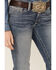 Image #3 - Ariat Women's R.E.A.L. Mid Rise Icon Stackable Straight Stretch Denim Riding Jeans, Indigo, hi-res