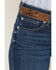 Image #2 - Ariat Women's Perfect Rise Stretch Abby Straight Mackenzie Jeans, Blue, hi-res
