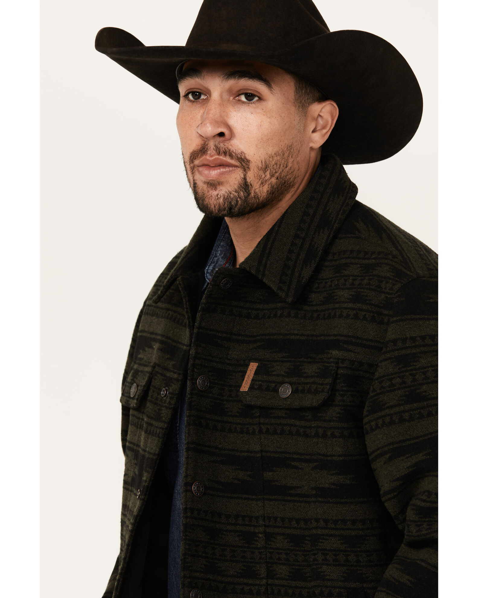 Cinch Men's Southwestern Jacquard Twill Trucker Snap Jacket - Country  Outfitter