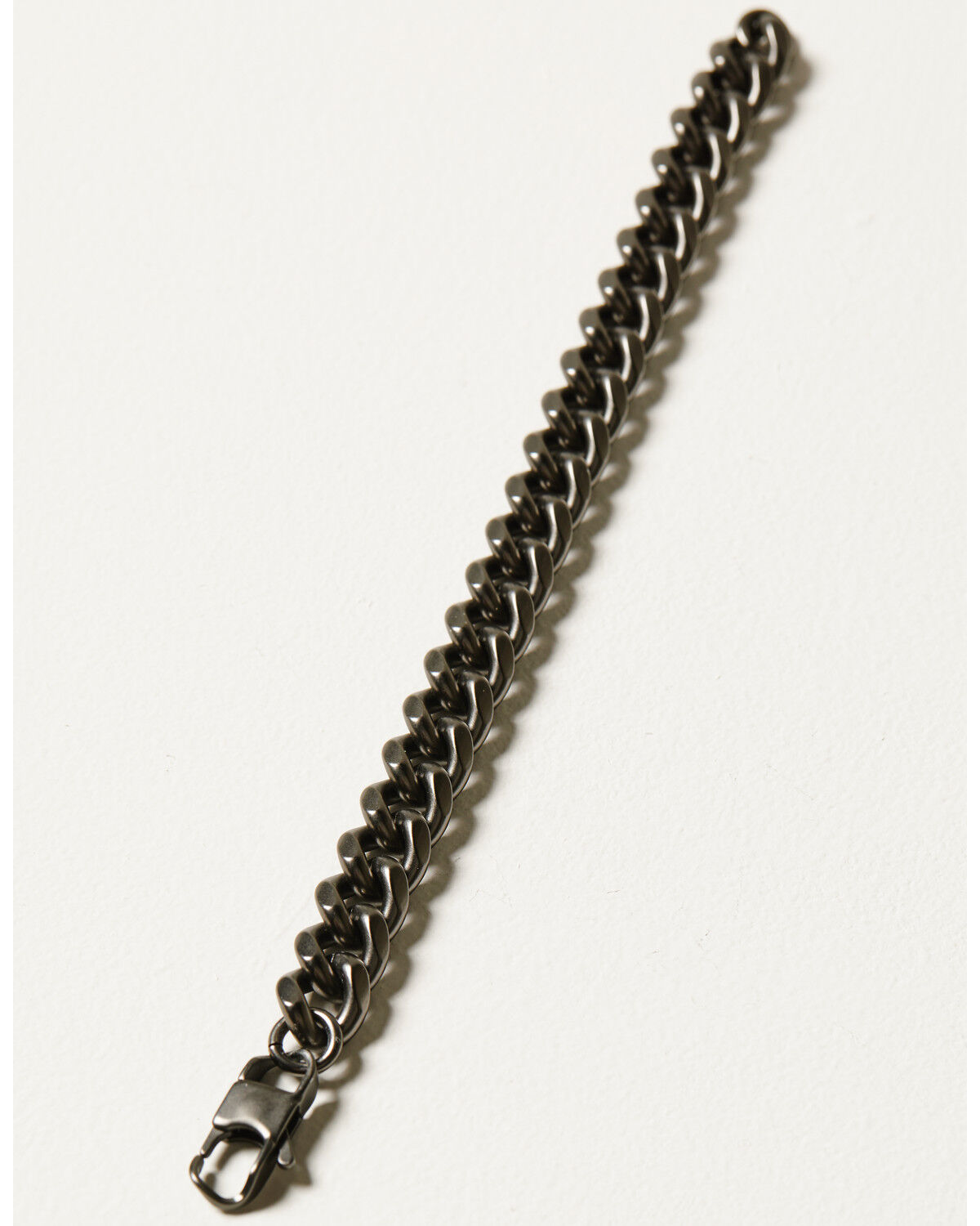 Image #2 - M & F Western Men's Gun Metal Silver Strike Chain Link Bracelet, Silver, hi-res