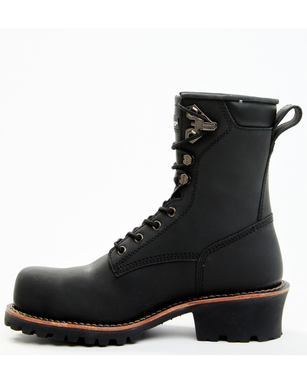 Image #3 - Hawx Men's 8" Logger Work Boots - Composite Toe, Black, hi-res