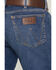 Image #4 - Wrangler Retro Men's Medium Wash Slim Straight Stretch Denim Jeans, Medium Wash, hi-res