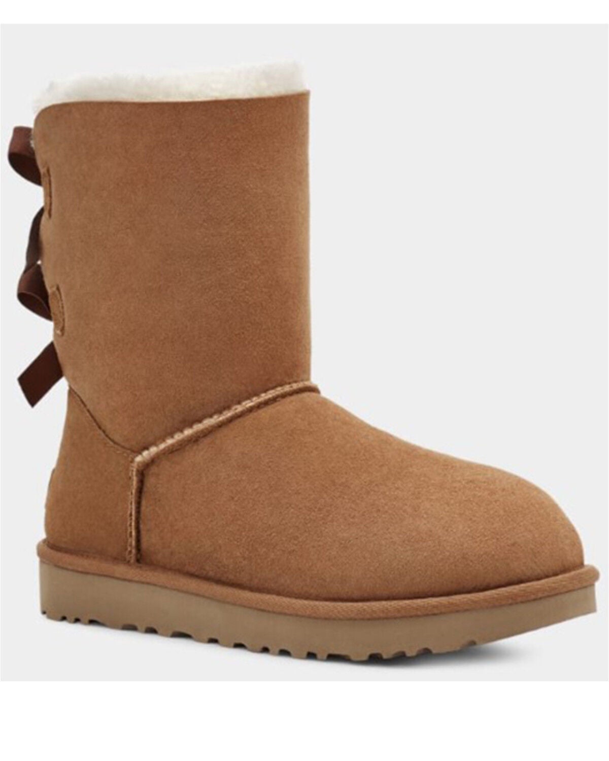light brown uggs with bows