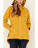 Outback Trading Co. Women's Solid Mustard Brookside Hooded Zip-Front Rain Jacket , Mustard, hi-res