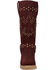 Image #4 - Dingo Women's Troubadour Studded Tall Fashion Boots - Round Toe, Burgundy, hi-res