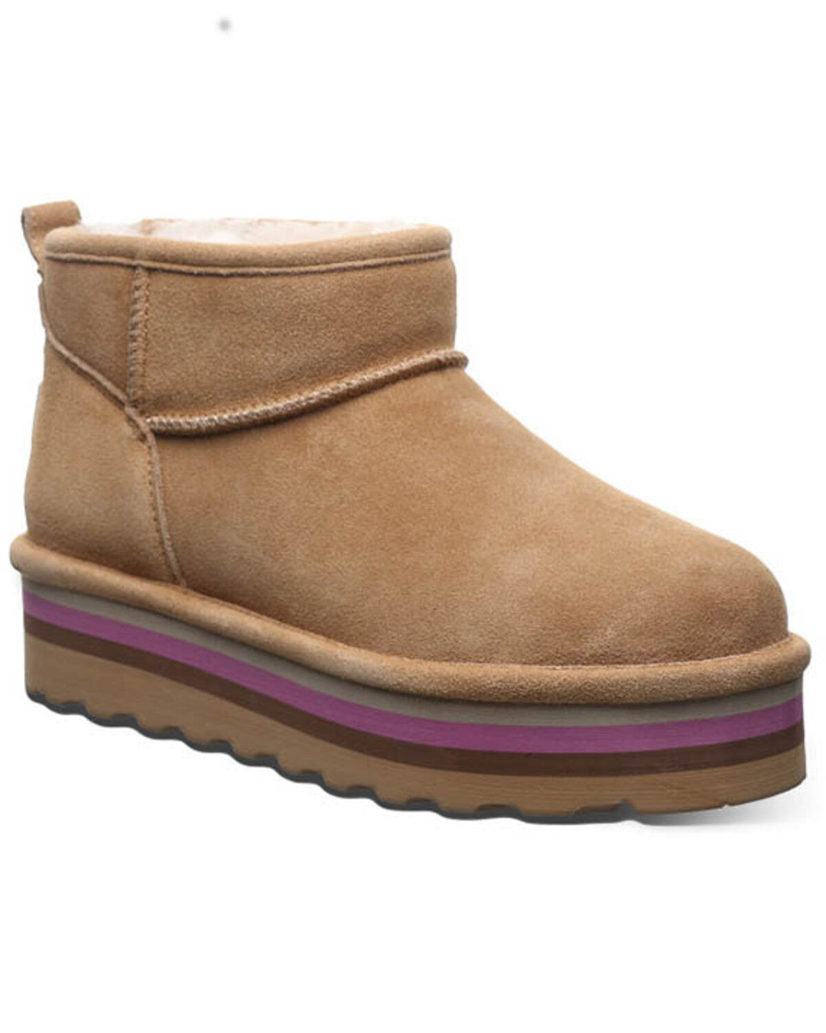 Image #1 - Bearpaw Women's Retro Shorty Casual Boots, Tan, hi-res