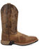Image #2 - Laredo Men's Vapor Western Boots - Broad Square Toe, Tan, hi-res