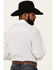 Image #2 - Roper Men's Teardrop Dot Geo Print Long Sleeve Pearl Snap Western Shirt , White, hi-res