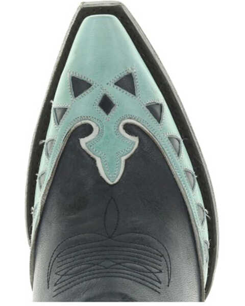 Image #3 - Old Gringo Women's Miles City Western Boots - Snip Toe, Black/blue, hi-res