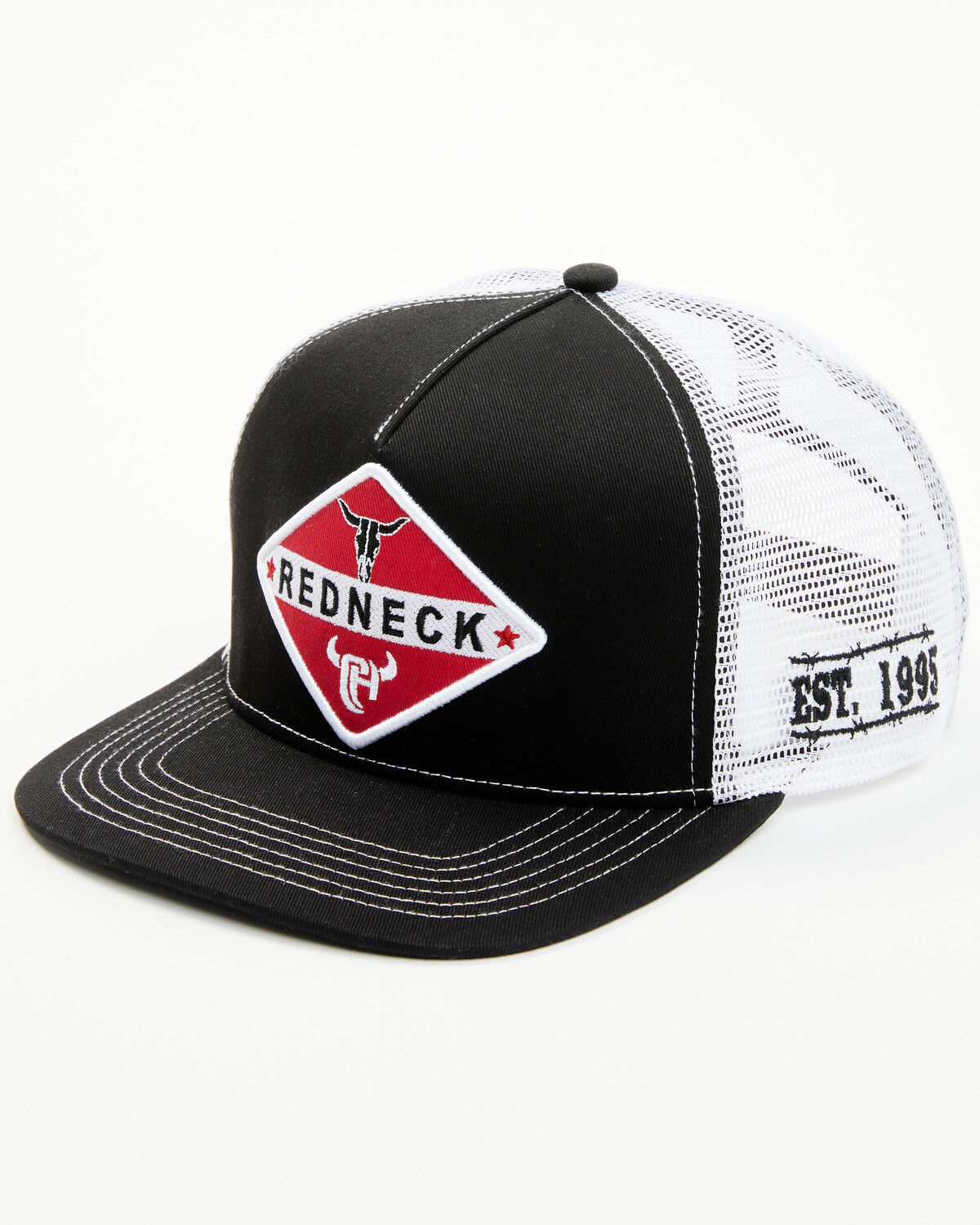 Image #1 - Cowboy Hardware Men's Redneck Ball Cap, Black, hi-res
