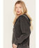 Image #2 - Idyllwind Women's Blanche Studded Tie Front Hoodie, Black, hi-res