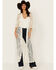 Image #1 - Shyanne Women's Long Knit Lace Kimono, Cream, hi-res