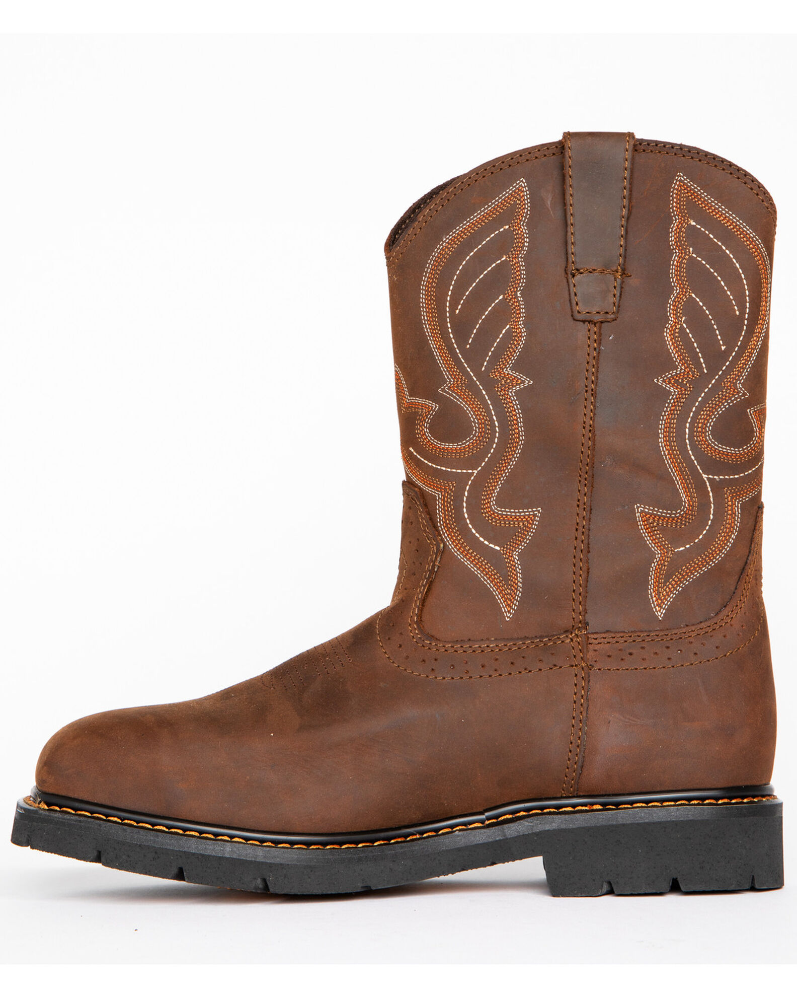Image #3 - Cody James Men's Waterproof Pull On Work Boots - Composite Toe, Brown, hi-res