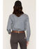 Image #4 - Ariat Women's FR Ruth Striped Long Sleeve Snap Work Shirt, Blue/white, hi-res