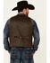 Outback Trading Co. Brown Owen Southwestern Print Snap-Front Vest, Brown, hi-res
