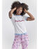 Image #1 - Wrangler® X Barbie™ Women's Denim Daydreams Slim Ringer Tee, White, hi-res