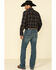 Moonshine Spirit Men's Deep Pockets Dark Wash Stretch Slim Boot Jeans , Blue, hi-res