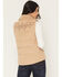 Image #4 - Idyllwind Women's Midvale Corduroy Embroidered Puffer Vest, Khaki, hi-res