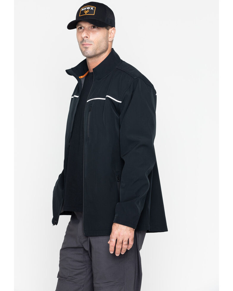 Hawx® Men's Soft-Shell Work Jacket - Big & Tall , Black, hi-res